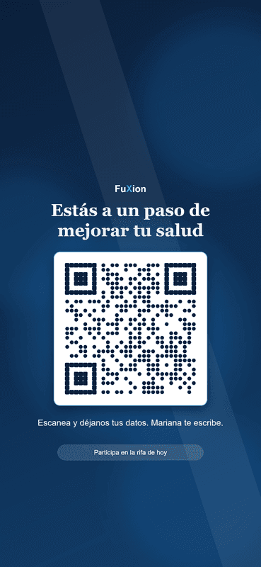 Fondo de pantalla con código QR para captura de leads en eventos
